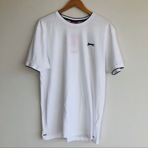 Men's White Sports Cotton T-Shirt